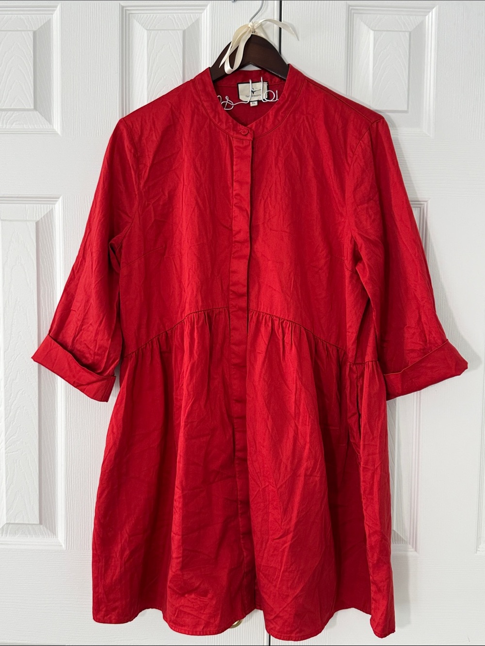 Tuckernuck Babydoll Dress Women’s Sz XL Preppy Holiday Feminine Classic Festive